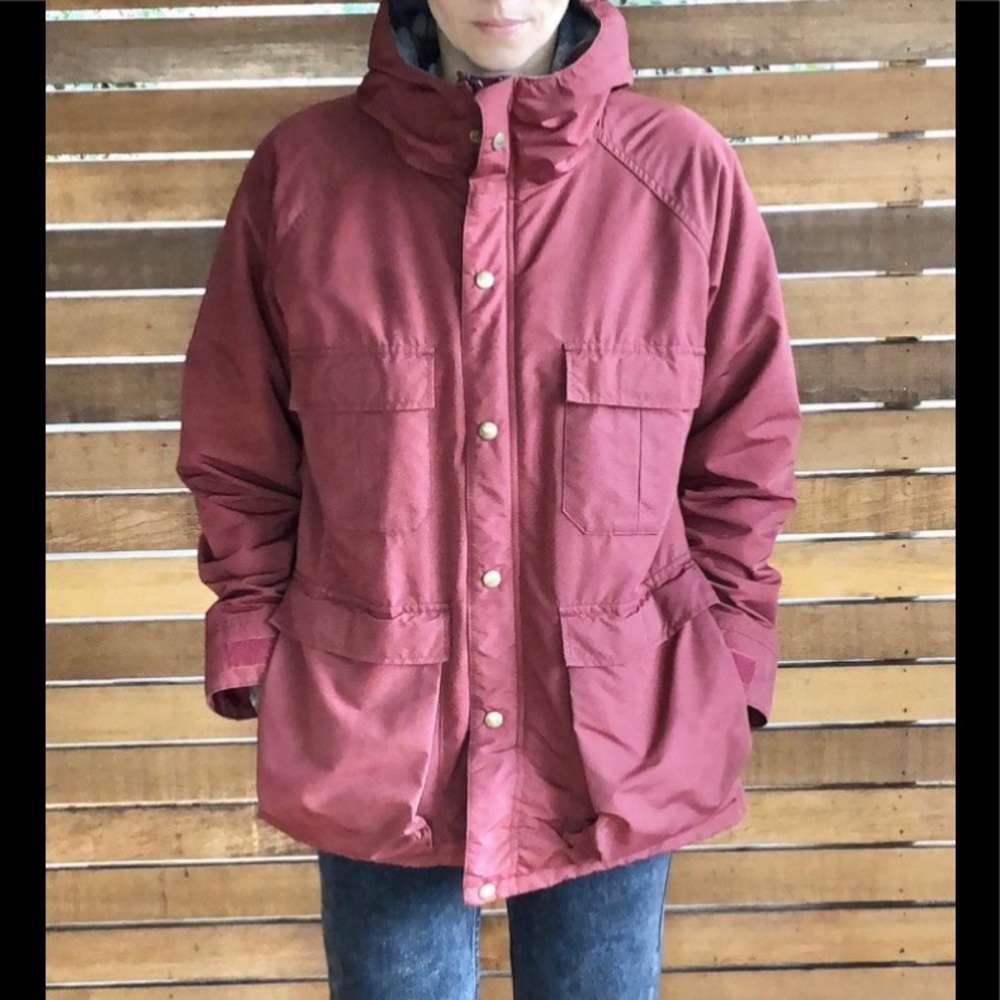 L.L Bean vintage Baxter state parka pink coat L
